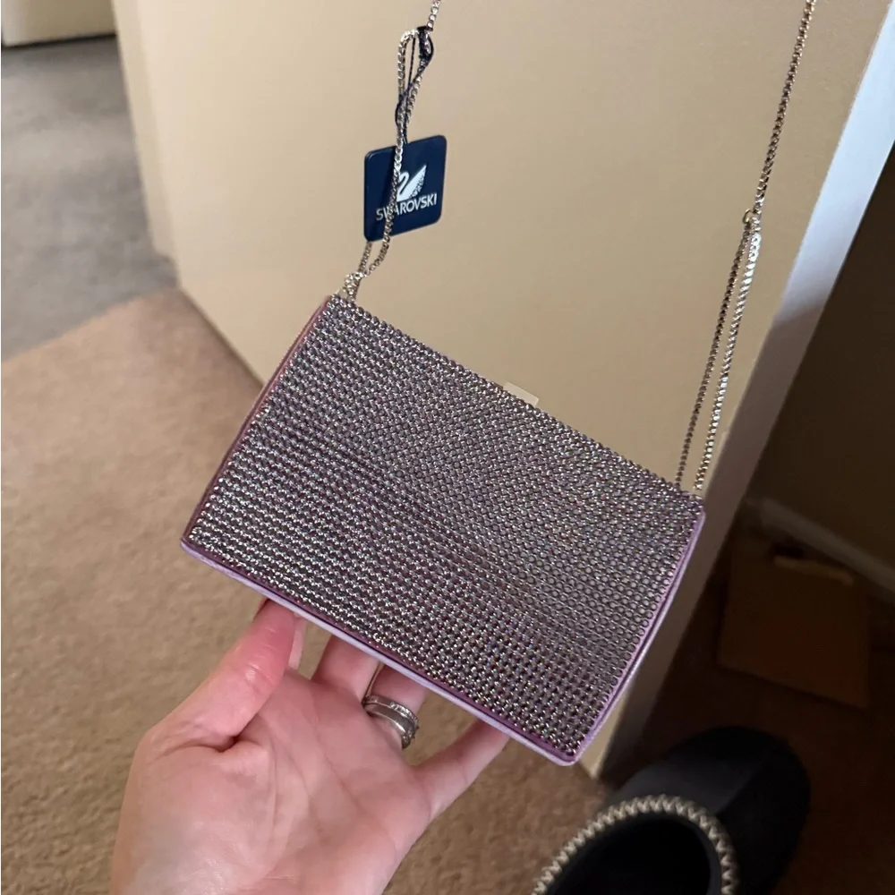 Swarovski Purple and Silver Crystal Clutch - Picture 11 of 16